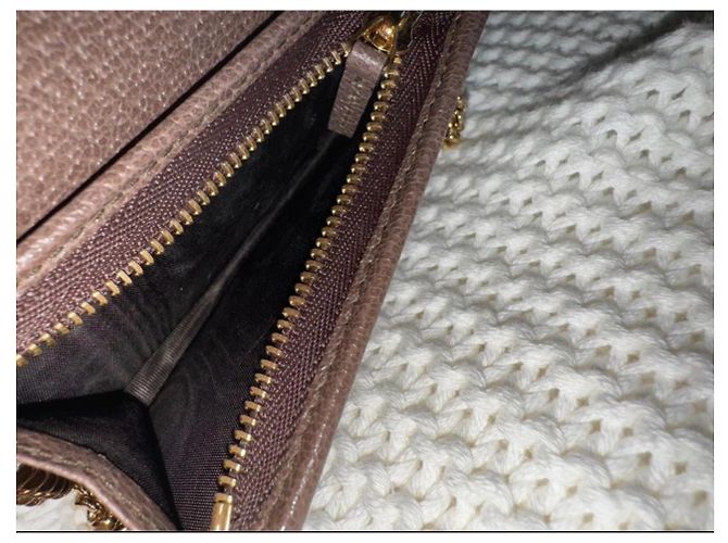 Borsa a tracolla Gucci Ophidia con catena marrone - vista 7