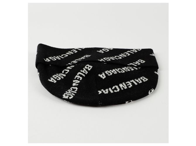 Balenciaga Beanie mit Allover-Logo Schwarz - Ansicht 5