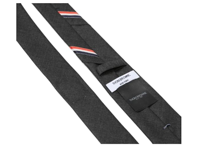 Thom Browne Krawatte Dunkelgrau Braun - Ansicht 5