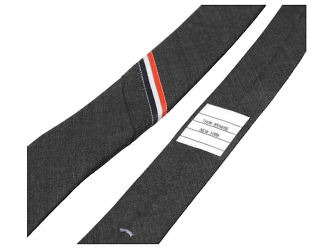 Thom Browne Krawatte Dunkelgrau Braun - Ansicht 8