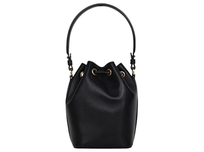 Valentino Mini borsa a secchiello con logo nero VNL - vista 3