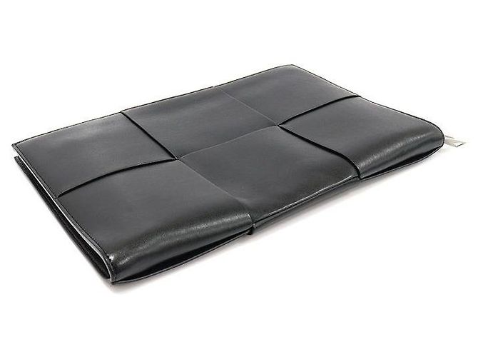 Bottega Veneta Clutch Document Case in Intrecciato Nero - vista 6