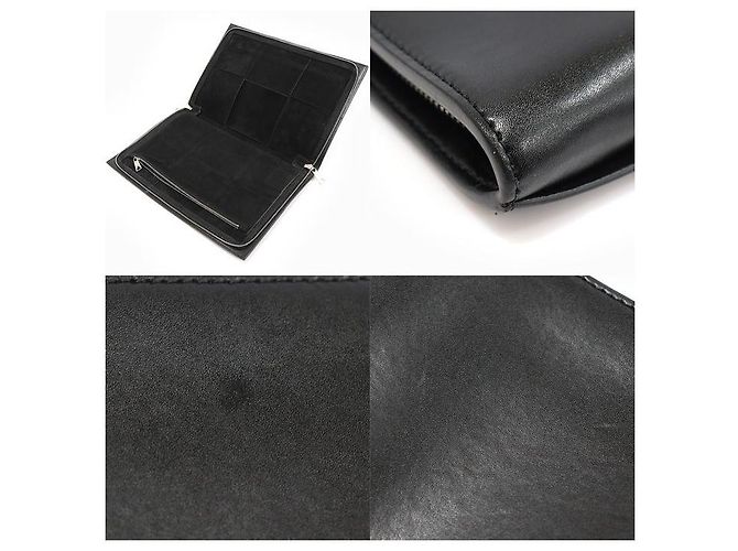 Bottega Veneta Clutch Document Case in Intrecciato Nero - vista 7