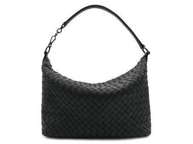Bottega Veneta Borsa a spalla Intrecciato piccola nera Nero - vista 2