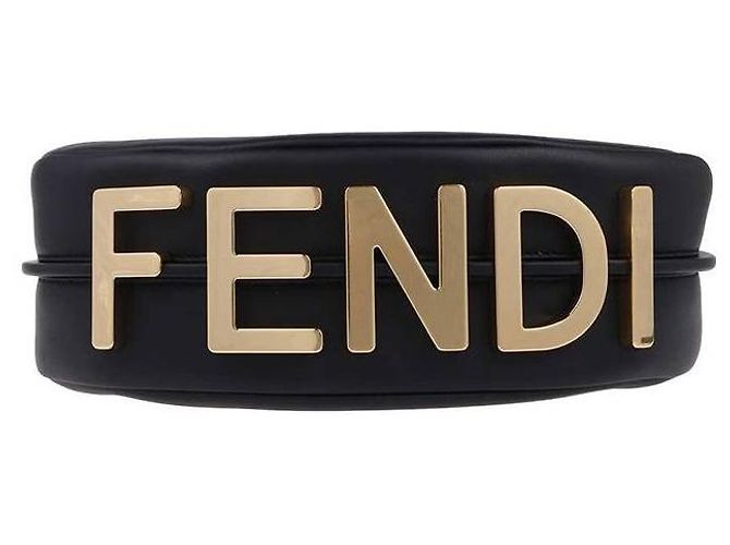 Fendi Kleine Leder Hobo-Tasche - Ansicht 6