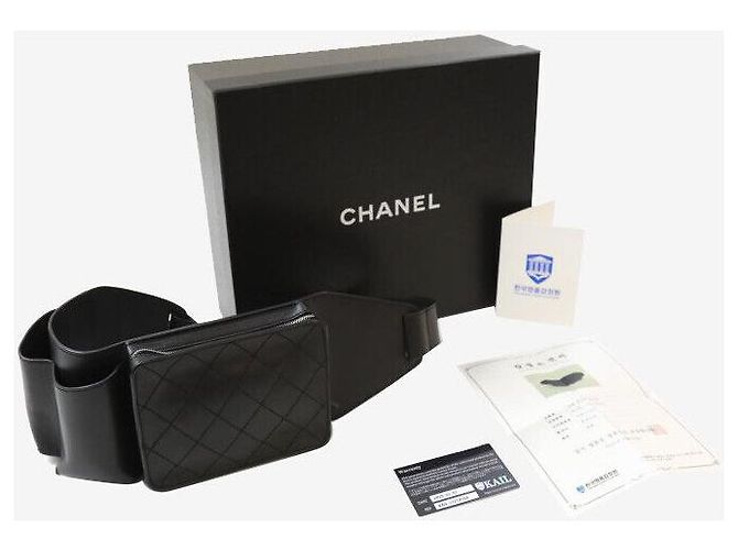 Chanel Borsa a cintura trapuntata uniforme nera Nero - vista 7