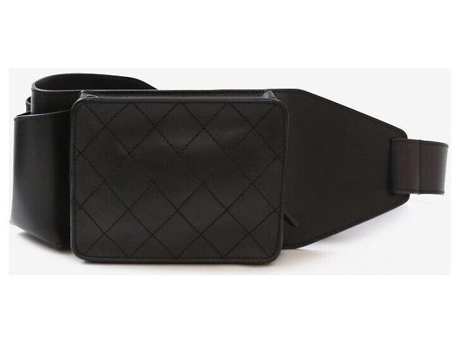 Chanel Borsa a cintura trapuntata uniforme nera Nero - vista 8