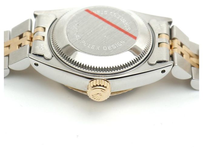Rolex Datejust Champagne Gold Damen Combi-Uhr Nach Diamant Golden - Ansicht 13