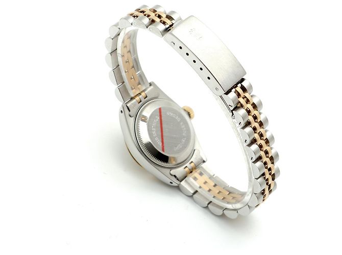 Rolex Datejust Champagne Gold Damen Combi-Uhr Nach Diamant Golden - Ansicht 17