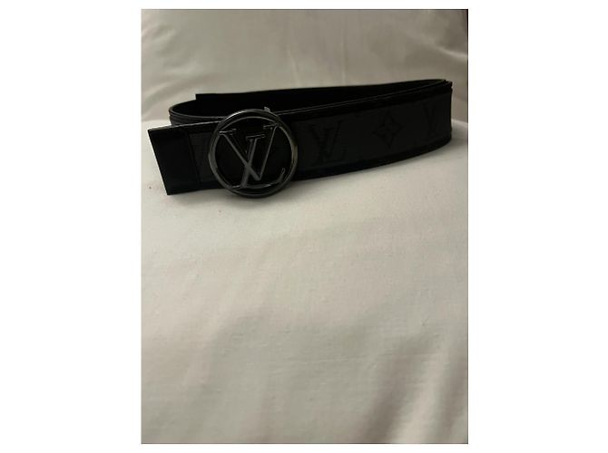 Louis Vuitton LV Circle 40 mm Wende-Gürtel Grau Schwarz - Ansicht 2