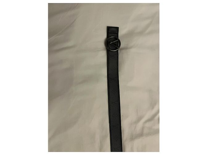 Louis Vuitton LV Circle 40 mm Wende-Gürtel Grau Schwarz - Ansicht 3