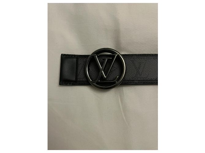 Louis Vuitton LV Circle 40 mm Wende-Gürtel Grau Schwarz - Ansicht 4