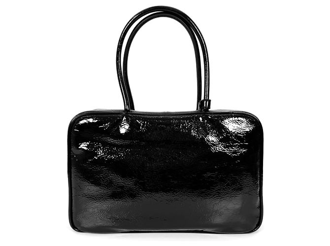 Miu Miu Damentasche aus lackiertem Nappa-Leder Gold Schwarz - Ansicht 4