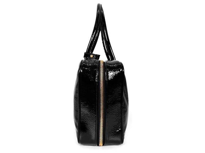 Miu Miu Damentasche aus lackiertem Nappa-Leder Gold Schwarz - Ansicht 5