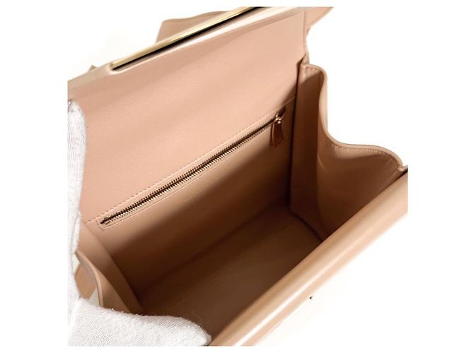 Bottega Veneta Die Clip Quadrat Schultertasche Klein Beige Braun - Ansicht 11