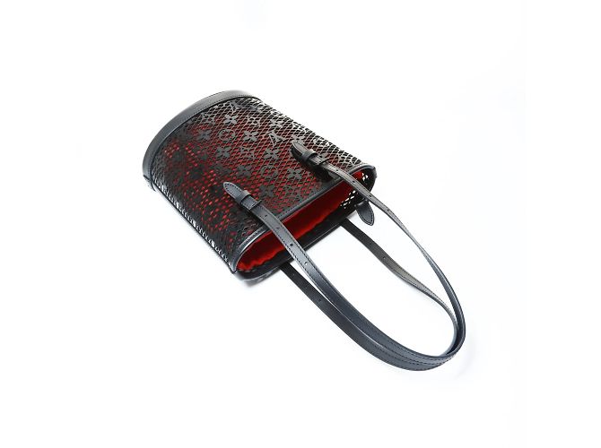 Borsa a Spalla Monogram Lace Bucket PM Louis Vuitton Nero Monogramma - vista 8
