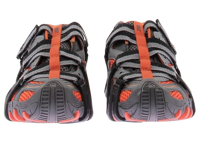 Diesel Sneakers grigi e arancioni Grigio - vista 4