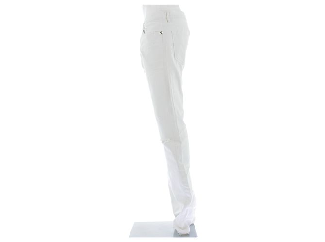 Mauro Grifoni Tailored Laundries Jeans Weiß Baumwolle Größe 32 - Ansicht 4