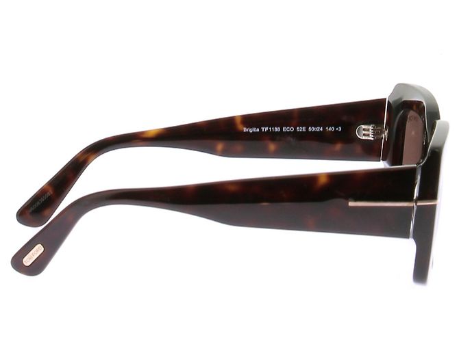 Tom Ford Gafas rectangulares de carey Castaño - vista 4