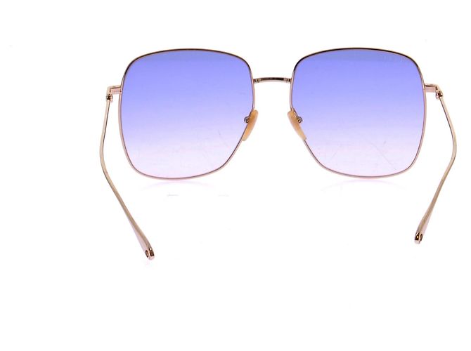 Gafas de sol Gucci doradas de metal Dorado - vista 3