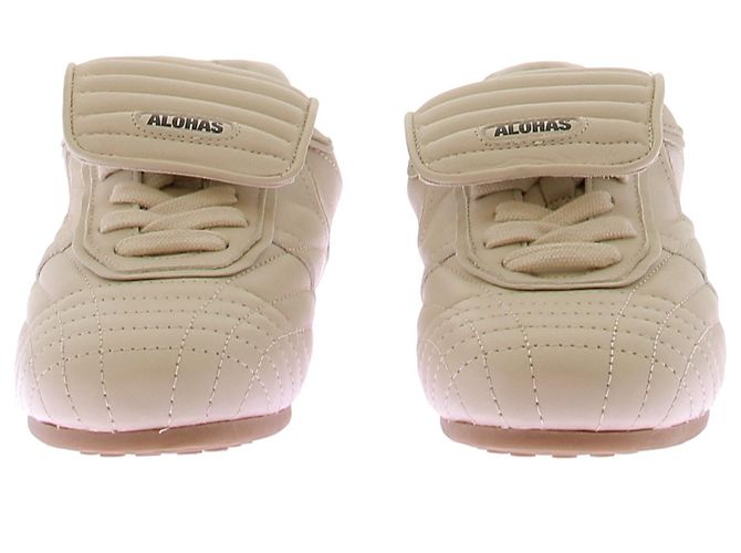 Autre Marque ALOHAS Sneaker aus Leder Beige - Ansicht 4