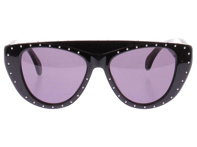 Alaïa Occhiali da sole neri con borchie Nero - vista 2