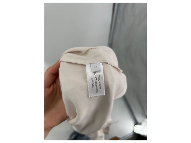 Autre Marque Camicia da pigiama in seta Beige - vista 6