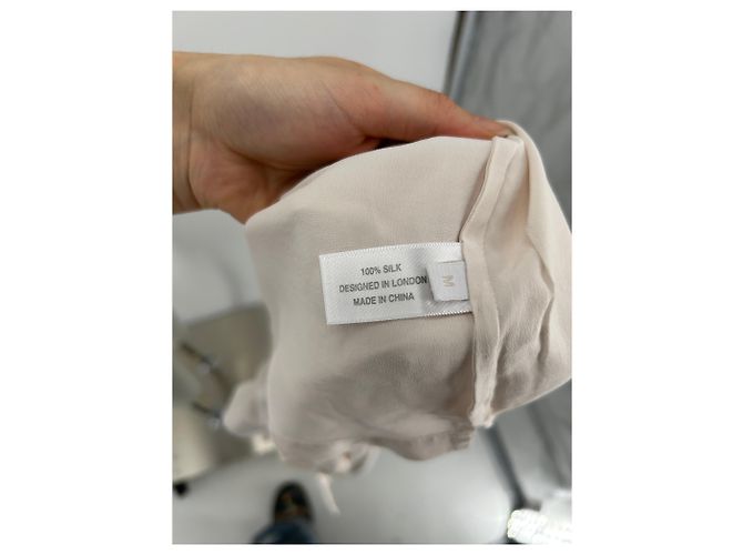 Autre Marque Camicia da pigiama in seta Beige - vista 7