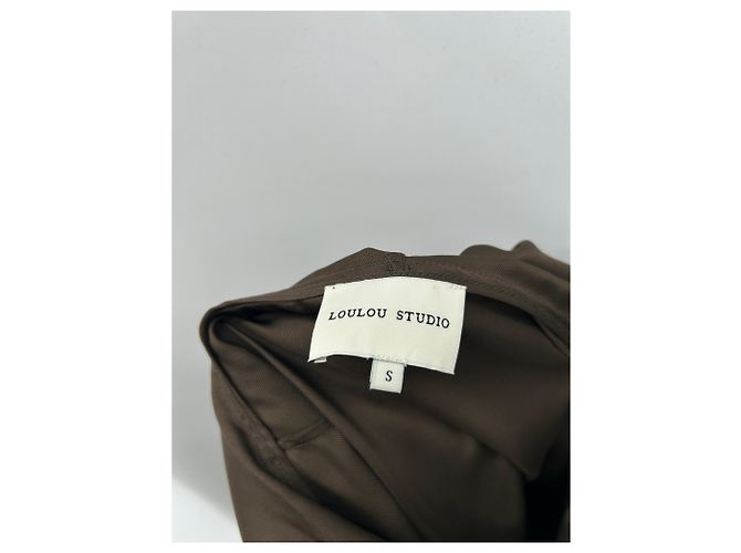 Autre Marque Top de seda con capucha marrón "Nuka" Castaño - vista 6