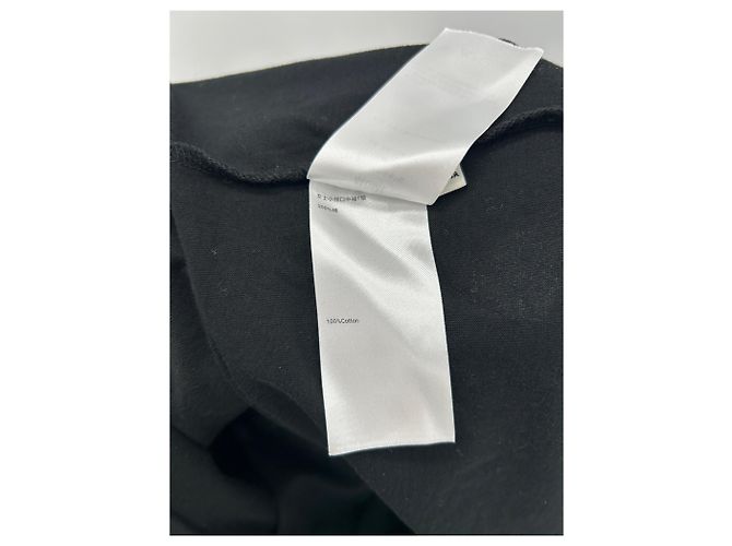 Autre Marque Camiseta de algodón negra 440ME Negro - vista 5