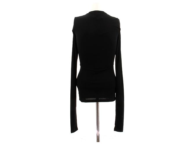 Autre Marque Top negro de mangas largas - vista 2