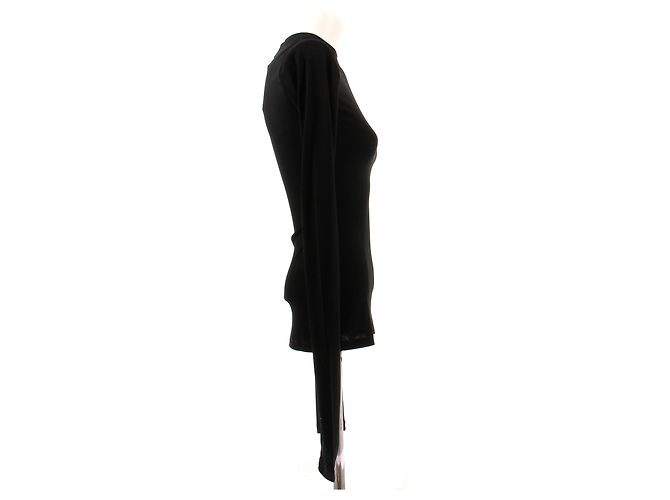 Autre Marque Top negro de mangas largas - vista 3