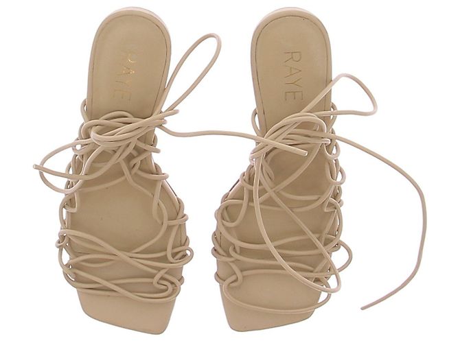 Autre Marque Denim und rosa Sandalen AHDIID Größe 38 Beige - Ansicht 6