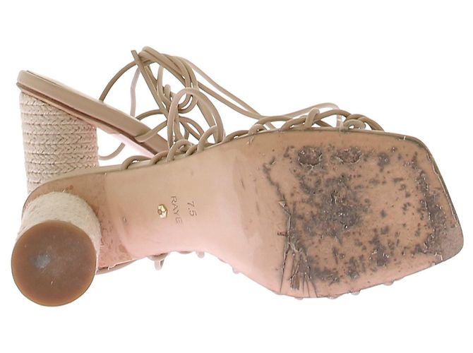 Autre Marque Denim und rosa Sandalen AHDIID Größe 38 Beige - Ansicht 7