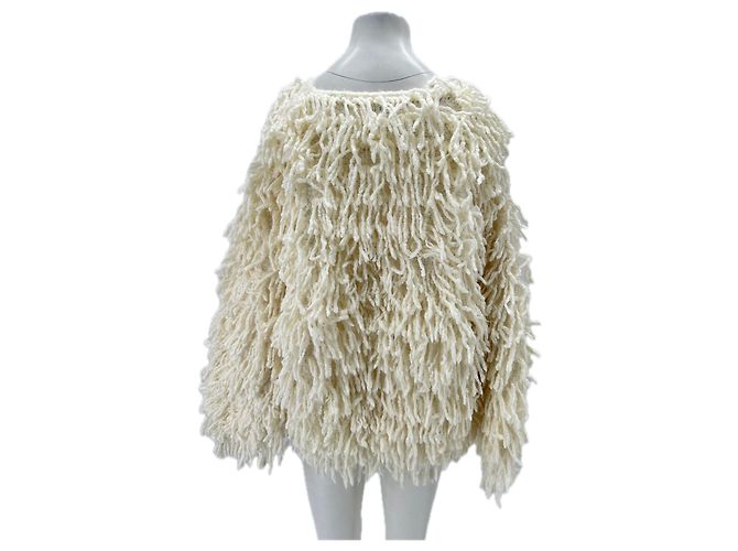 Autre Marque Suéter de flecos crema "Gabin" Beige - vista 2