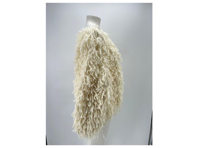 Autre Marque Suéter de flecos crema "Gabin" Beige - vista 3