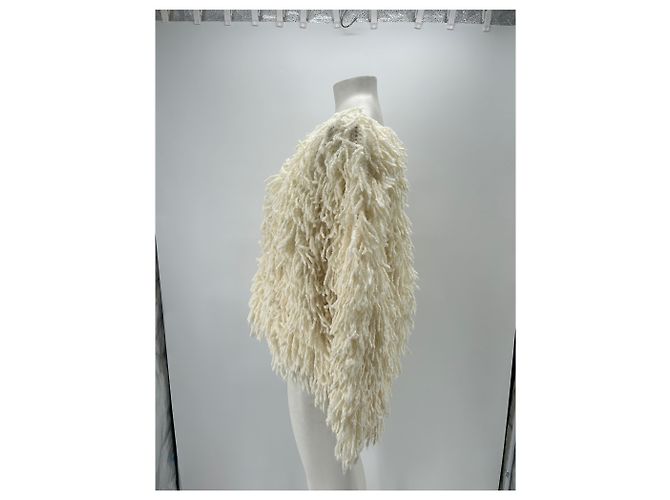 Autre Marque Suéter de flecos crema "Gabin" Beige - vista 4