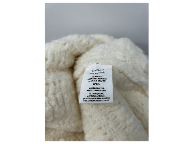 Autre Marque Suéter de flecos crema "Gabin" Beige - vista 6