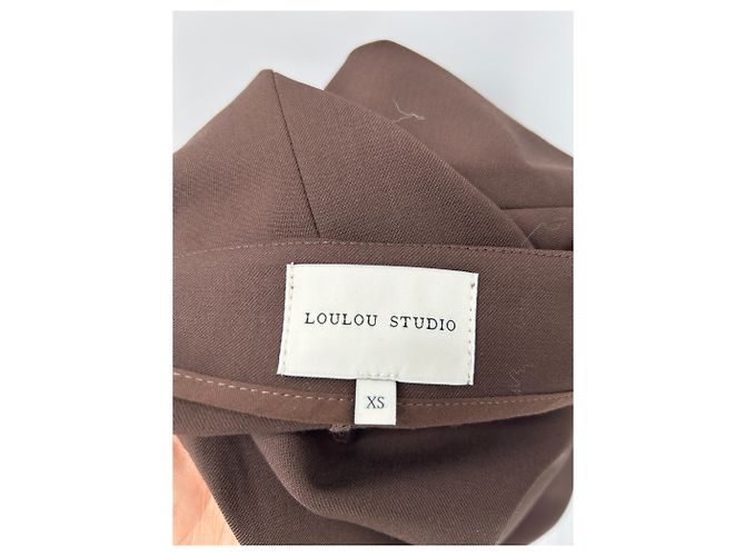 Autre Marque Falda marrón "Samos" de lana Castaño - vista 6