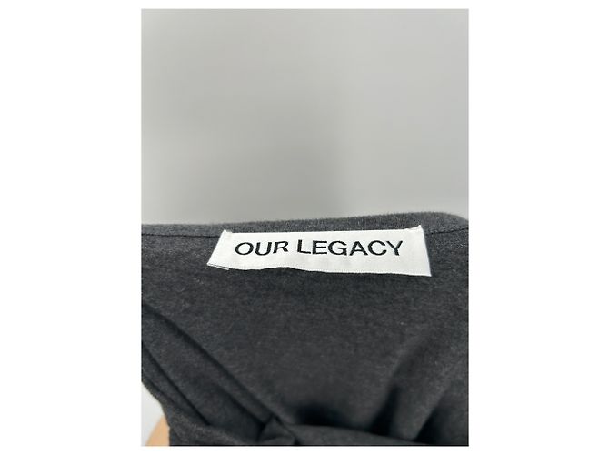 Autre Marque Vestido OUR LEGACY de algodón gris - vista 5