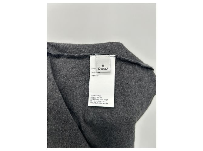 Autre Marque Vestido OUR LEGACY de algodón gris - vista 6