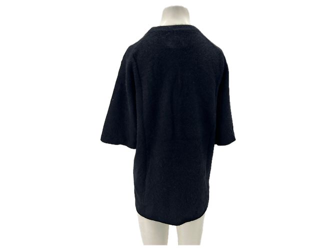 Autre Marque Pull manches courtes noire "Raven" - vue 2