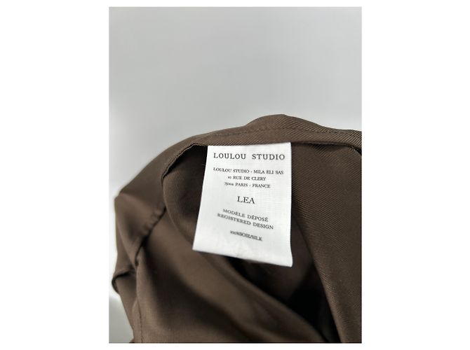 Autre Marque Blusa de seda marrón "Lea" Castaño - vista 5