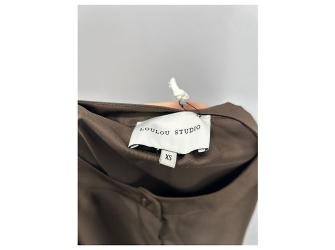 Autre Marque Blusa de seda marrón "Lea" Castaño - vista 6