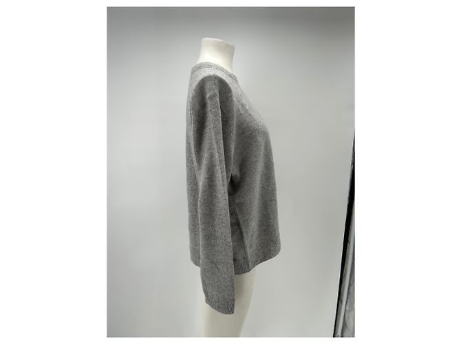 Reformation Pull gris avec cachemire - vue 3