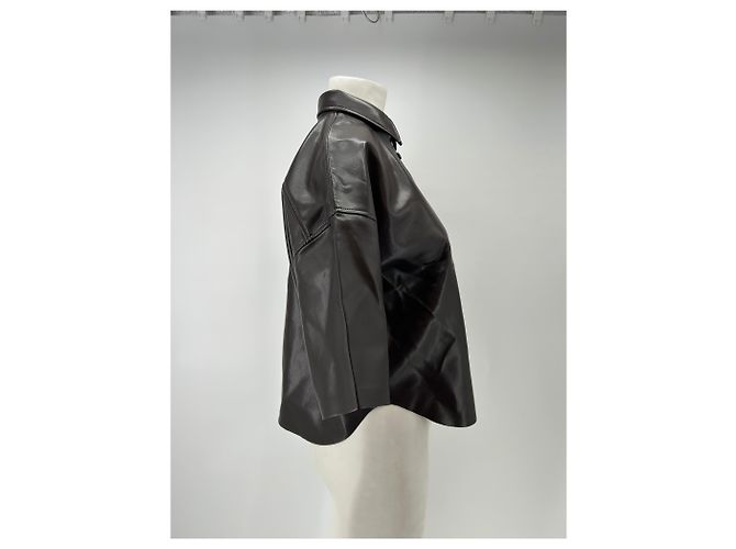 Citizens of Humanity Giacca in pelle marrone - vista 3