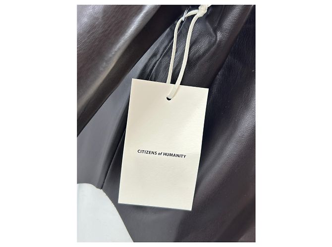Citizens of Humanity Giacca in pelle marrone - vista 6
