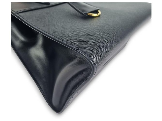 Prada Borsa Tote e a Spalla Saffiano City Nero - vista 5