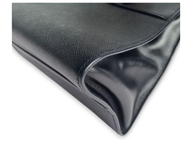 Prada Borsa Tote e a Spalla Saffiano City Nero - vista 6