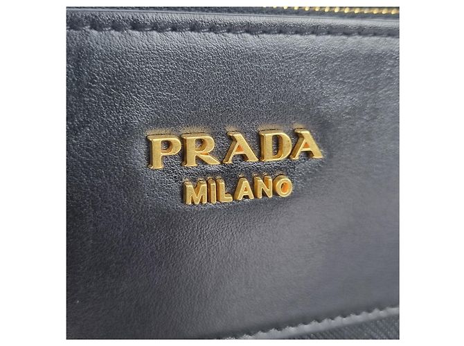 Prada Borsa Tote e a Spalla Saffiano City Nero - vista 9